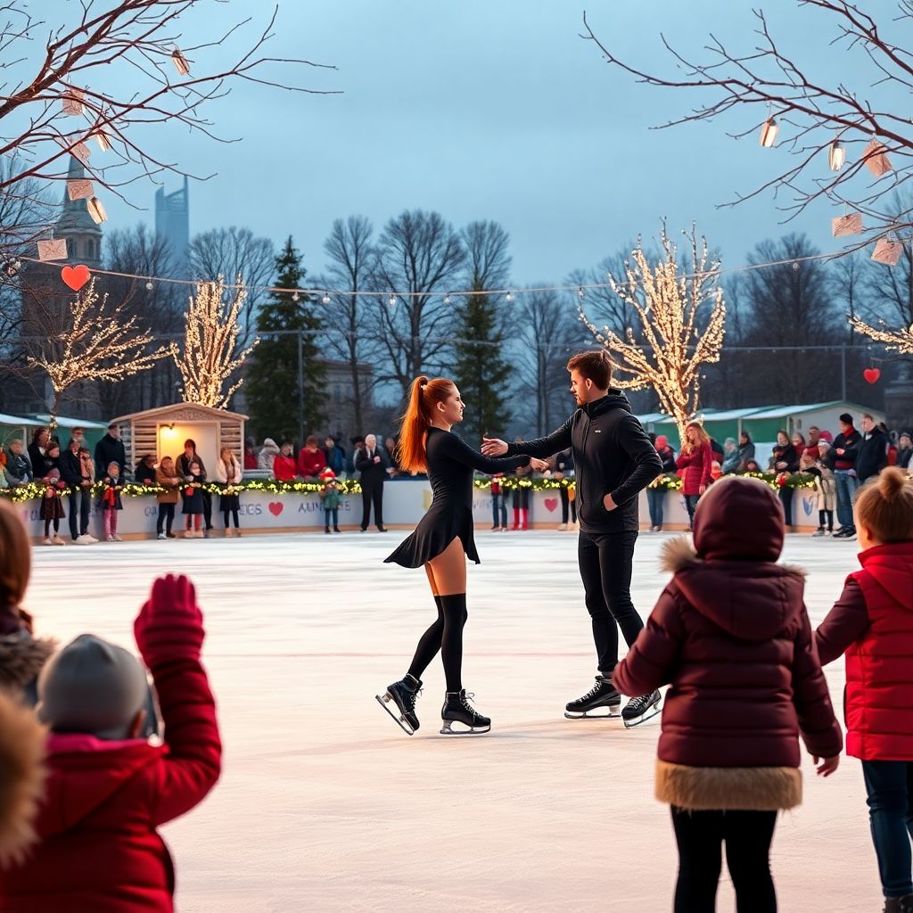 День святого Валентина: Трусова и Игнатов на мастер-классе на льду