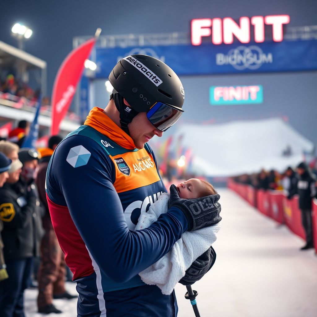 Александр Корнев стал чемпионом России в суперспринте и встретил победу с сыном